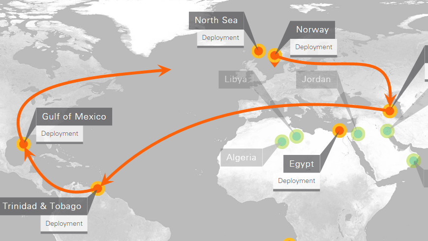 BP Upstream Interactive Map