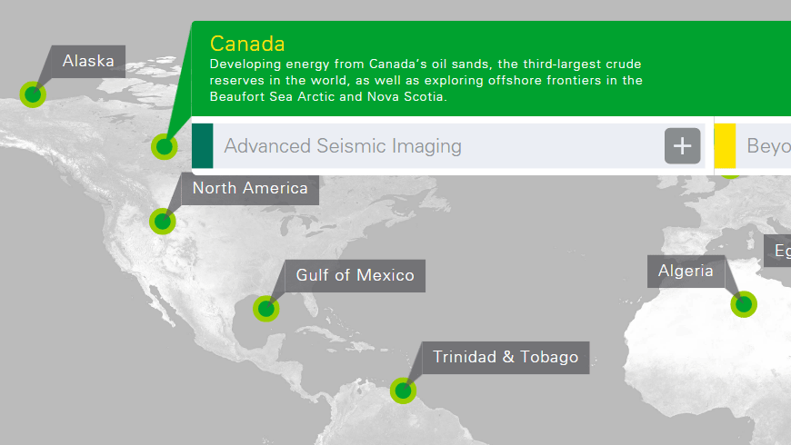 BP Upstream Interactive Map