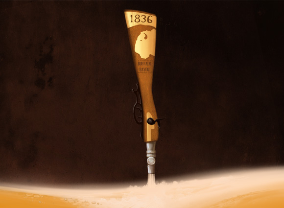 Buffalo Bayou Brewing Company - 1836 Tap Handle